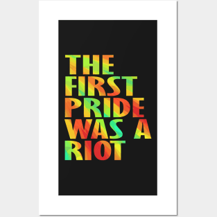The First Gay Pride was a Riot Abstract Design Posters and Art